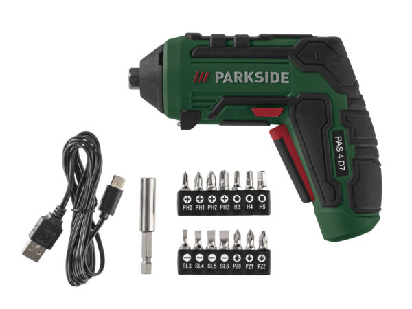 PARKSIDE Akkus csavarhúzó USB töltési lehetőséggel PAS 4 D7