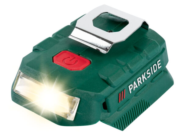 ÚJ ! PARKSIDE akkura csatlakoztatható USB adapter LED lámpával PAA 20-Li B2 - Image 4